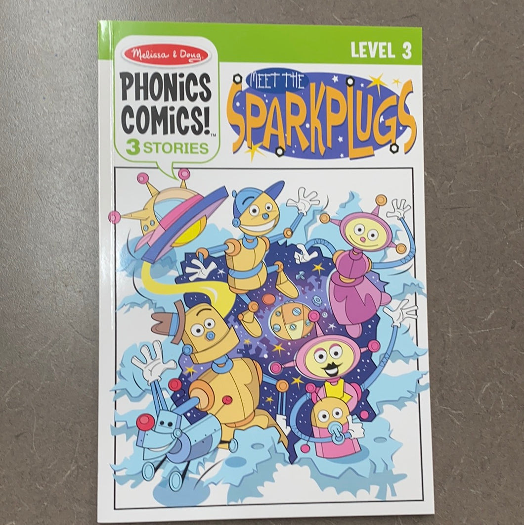Phonics comics level 3 Meet The Sparkplugs